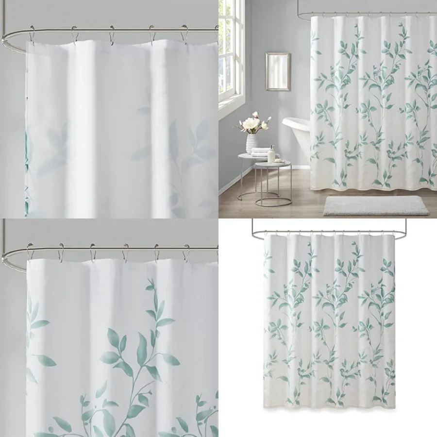Cecily Shower Curtain, Luxurious Botanical Leaf Print, Modern Serene Bathroom Decor, Machine Washable Bath Privacy Screen, 72x7
Cecily Shower Curtain, Luxurious Botanical Leaf Print, Modern Serene Bathroom Decor, Machine Washable Bath Privacy Screen, 72x7