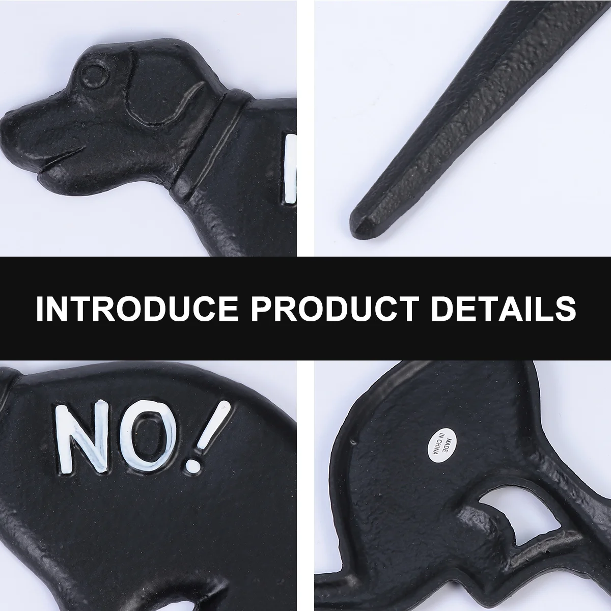 Cute Cast Dog Shaped Lawn Durable Garden Decoration Yard Dog Poop Pick Up Sign Ground Sign For Poop Prohibited Area Black
Cute Cast Dog Shaped Lawn Durable Garden Decoration Yard Dog Poop Pick Up Sign Ground Sign For Poop Prohibited Area Black