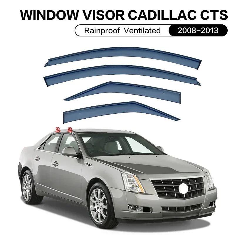 For CADILLAC CTS 2008-2013 Sedan Accessories Window Visor Rain or Shine Side Window Deflector Door Visor Vent Shades Ventvisor
For CADILLAC CTS 2008-2013 Sedan Accessories Window Visor Rain or Shine Side Window Deflector Door Visor Vent Shades Ventvisor