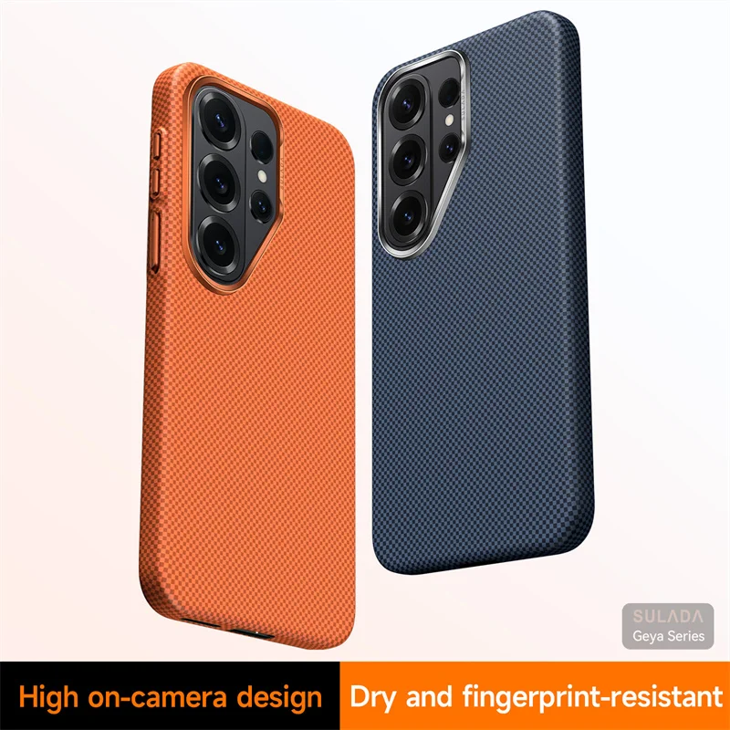 Carbon Fiber Kevlar Pattern Bare-metal Feel Mag.safe Case For Samsung Galaxy S26 Plus For Samsung S26Ultra silm Drop-Proof Cover
Carbon Fiber Kevlar Pattern Bare-metal Feel Mag.safe Case For Samsung Galaxy S26 Plus For Samsung S26Ultra silm Drop-Proof Cover