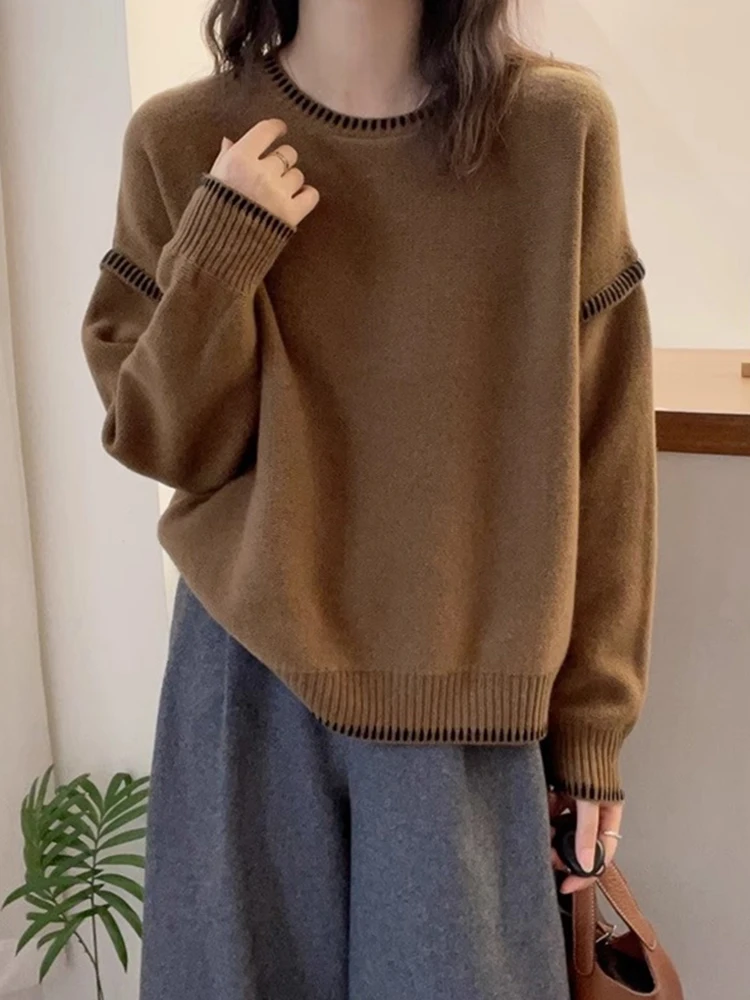 2024 Autumn Winter New Women Fashion O-neck Casual Pullover Tops Female Long Sleeve Sweater Tops Ladies Loose Knit Jumpers X467
2024 Autumn Winter New Women Fashion O-neck Casual Pullover Tops Female Long Sleeve Sweater Tops Ladies Loose Knit Jumpers X467
