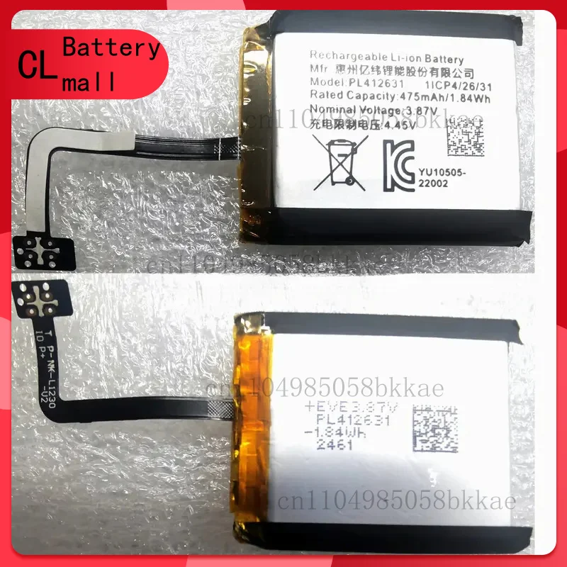 Новый аккумулятор PL412631 3,87 В, 475 мАч для умных часов Amazfit GTR 4 Alexa Mode Bluetooth
Новый аккумулятор PL412631 3,87 В, 475 мАч для умных часов Amazfit GTR 4 Alexa Mode Bluetooth