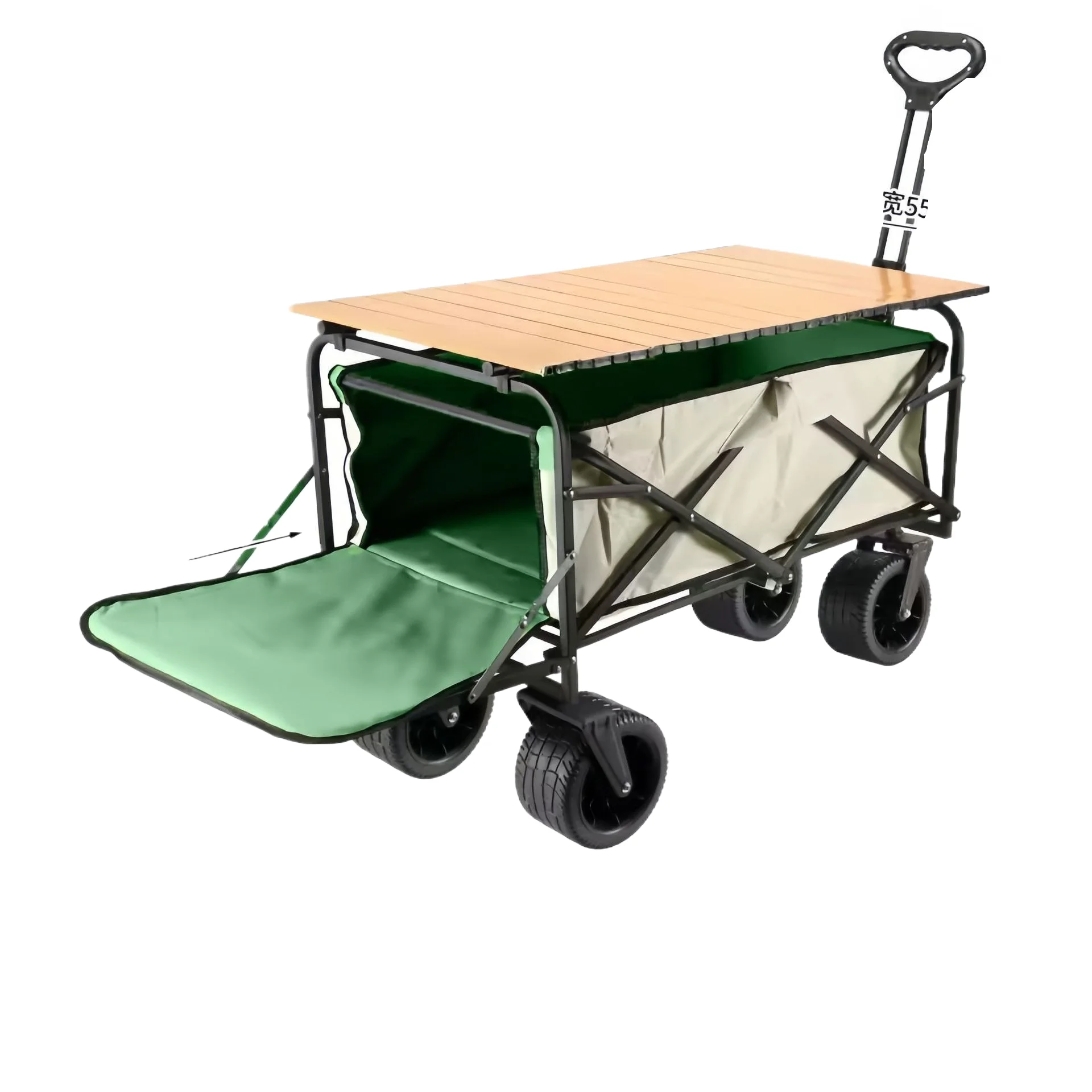 Folding Wagon 8 Inch Heavy Duty Steel Four Wheel Oversized Portable Camping Cart with Carry Bag for Outdoor Beach Picnic Garden
Folding Wagon 8 Inch Heavy Duty Steel Four Wheel Oversized Portable Camping Cart with Carry Bag for Outdoor Beach Picnic Garden