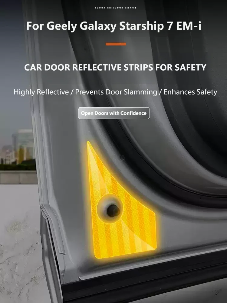 For Geely Galaxy Starship 7 EM-i Geely EX5 EM-i 2026 Car Door Reflective Safety Decal Night Collision Warning Reflective Sticker
For Geely Galaxy Starship 7 EM-i Geely EX5 EM-i 2026 Car Door Reflective Safety Decal Night Collision Warning Reflective Sticker