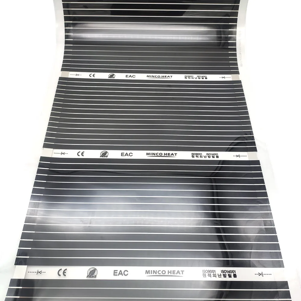 MINCO HEAT 100cm width Infrared Heating Film 220V Electric Warm Floor System 220W/m2 Heating Foil Mat
MINCO HEAT 100cm width Infrared Heating Film 220V Electric Warm Floor System 220W/m2 Heating Foil Mat