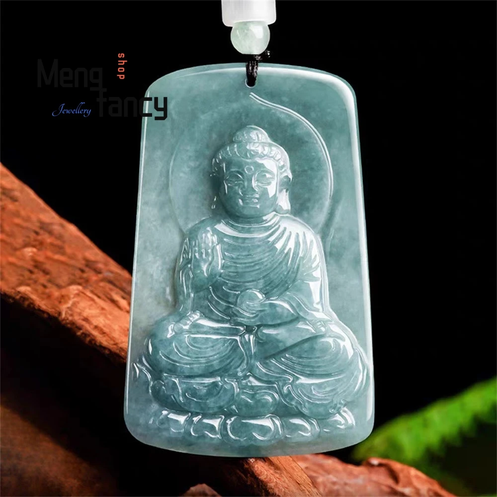 Natural A-Grade Jade Blue Water Amitabha Buddha Jade Pendant Tathagata Buddha Guardian Deity Zodiac Buddha Male And Female
Natural A-Grade Jade Blue Water Amitabha Buddha Jade Pendant Tathagata Buddha Guardian Deity Zodiac Buddha Male And Female