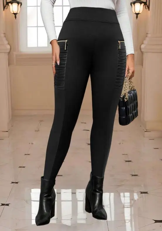 Spring and Autumn Hot Selling Personalized Women's Pants Heavy Duty Zipper Splicing Elastic High Waist Small Foot Pants
Spring and Autumn Hot Selling Personalized Women's Pants Heavy Duty Zipper Splicing Elastic High Waist Small Foot Pants