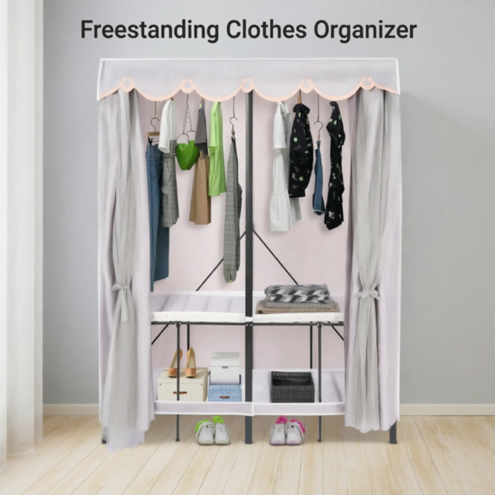Foldable Garment Rack Freestanding Clothes Organizer Sturdy Premium Material Strong Load Bearing Elegant Look Fits Various Spaces
Foldable Garment Rack Freestanding Clothes Organizer Sturdy Premium Material Strong Load Bearing Elegant Look Fits Various Spaces