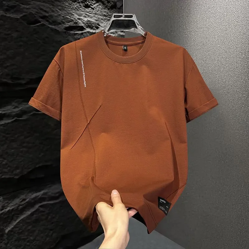 Men's Casual Solid Color Round Neck Short Sleeve T-Shirt Breathable Daily Wear Summer Style
Men's Casual Solid Color Round Neck Short Sleeve T-Shirt Breathable Daily Wear Summer Style