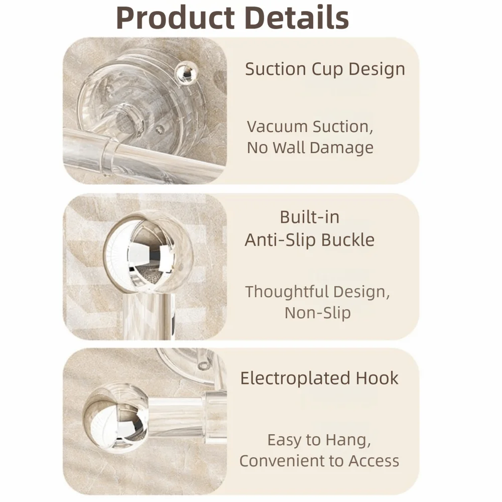 Suction Cup Paper Towel Holder Non Perforated Reusable No Drilling Tissue Holder Space Saving Wall-Mounted
Suction Cup Paper Towel Holder Non Perforated Reusable No Drilling Tissue Holder Space Saving Wall-Mounted