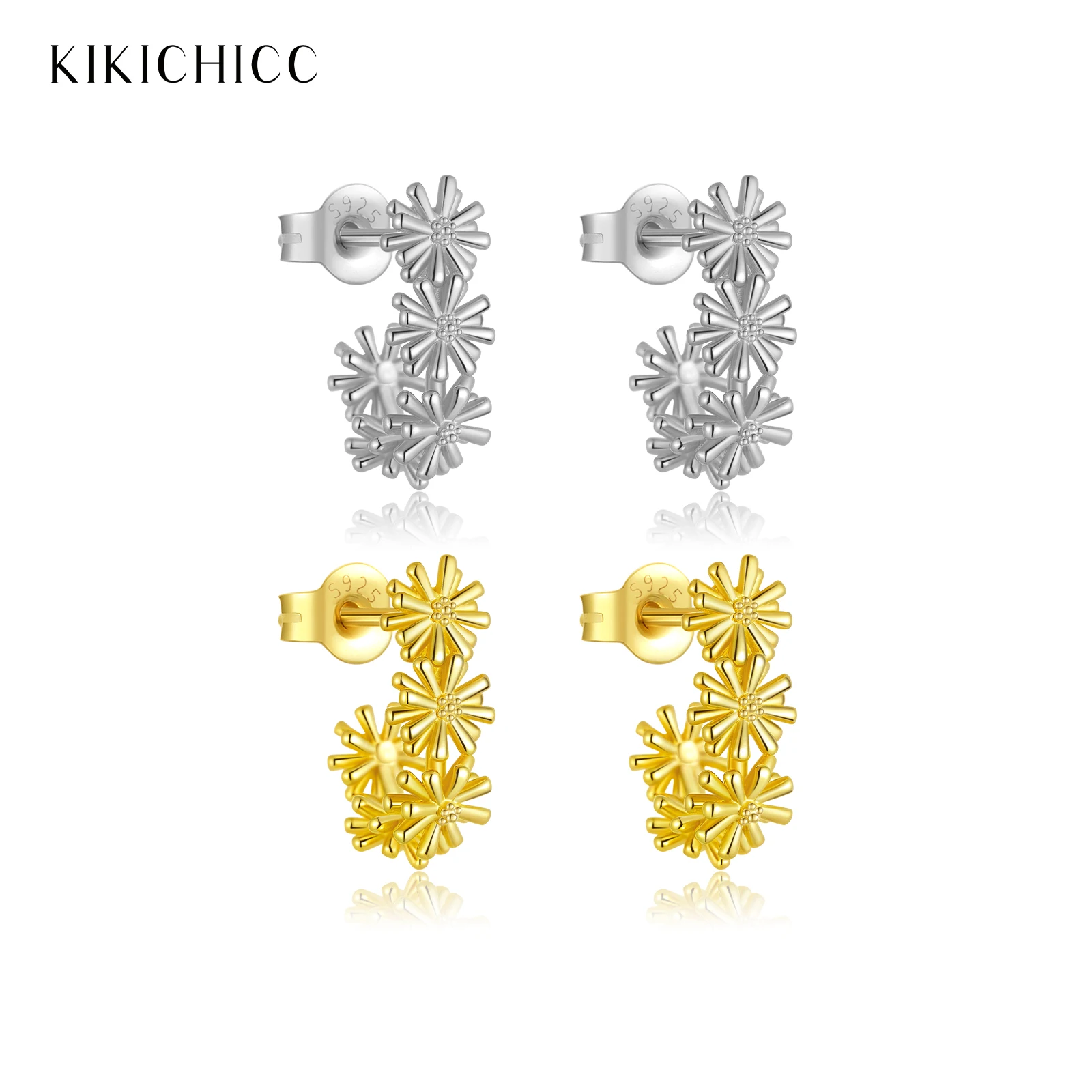 KIKICHICC Women 925 Sterling Silver Stud Earrings Flower Plain Piercing 2025 Luxury Jewelry for Wedding Anniversary Gift
KIKICHICC Women 925 Sterling Silver Stud Earrings Flower Plain Piercing 2025 Luxury Jewelry for Wedding Anniversary Gift