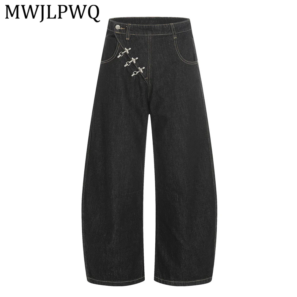 MWJLPWQ Unique Design Metal Buckle Diagonal Placket Jeans For Men Hip-Hop Trendy Spring Autumn Loose Wide-Leg Trousers 14643
MWJLPWQ Unique Design Metal Buckle Diagonal Placket Jeans For Men Hip-Hop Trendy Spring Autumn Loose Wide-Leg Trousers 14643