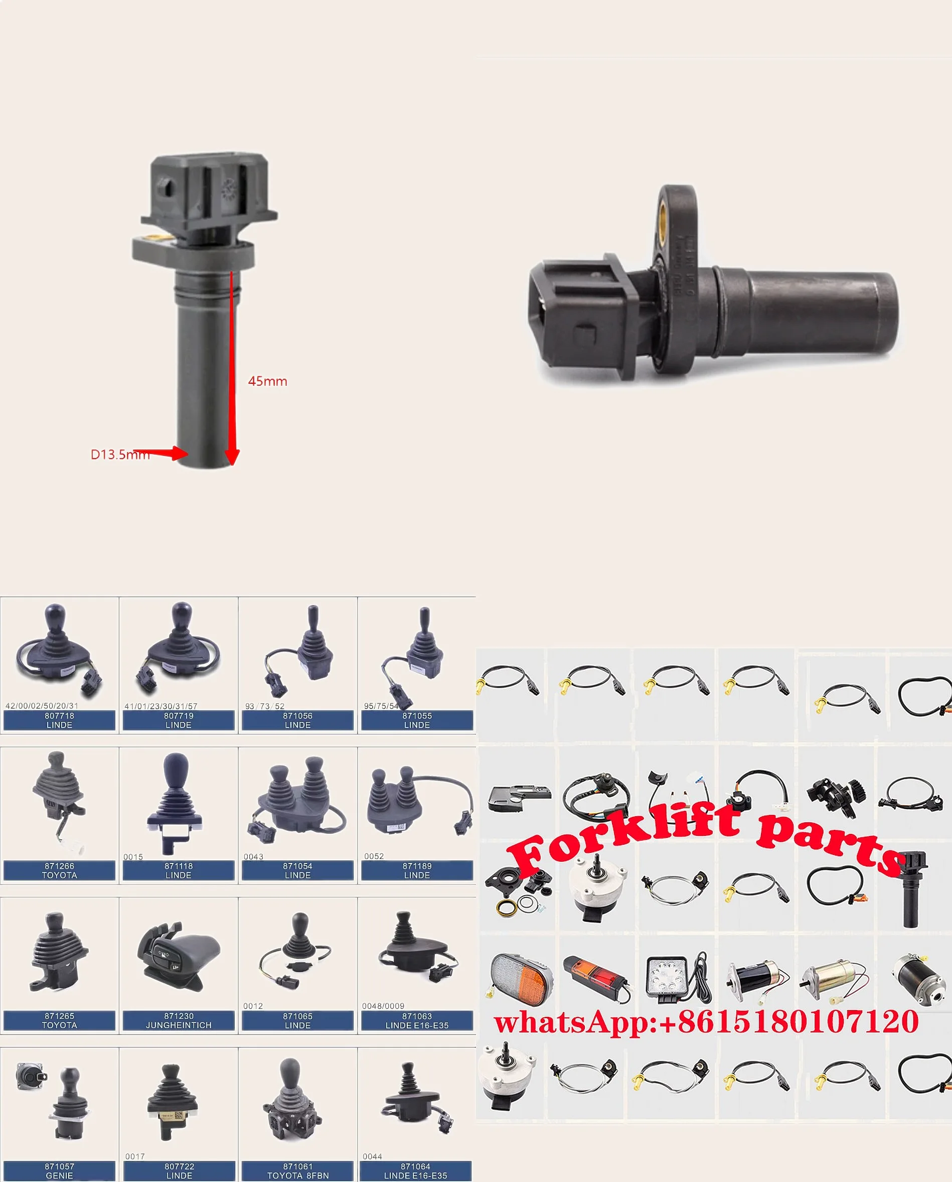 High Quality Electric Forklift Speed Sensor for Jungheinrich EFG 316-320 ETM V214 OEM 51260975 50430956
High Quality Electric Forklift Speed Sensor for Jungheinrich EFG 316-320 ETM V214 OEM 51260975 50430956