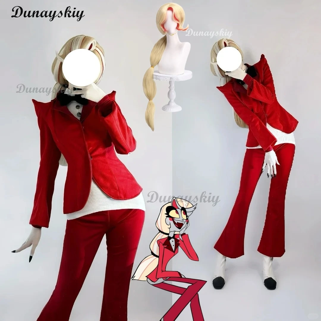 Charlie Morningstar Cosplay Hazzbin Cos Hotel Fantasia Costume Disguise Adult Women Top Pants Outfits Halloween Carnival Suit
Charlie Morningstar Cosplay Hazzbin Cos Hotel Fantasia Costume Disguise Adult Women Top Pants Outfits Halloween Carnival Suit