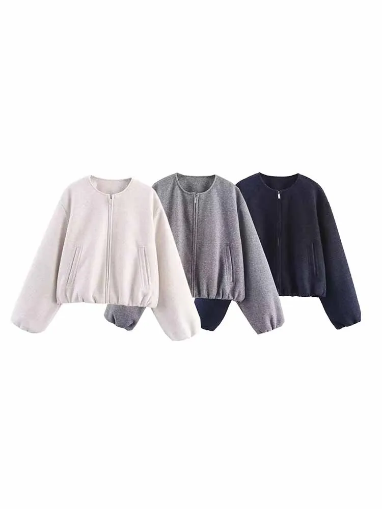 European and American style autumn new fashion hot style trend simple women's loose basic versatile puff sleeve jacket
European and American style autumn new fashion hot style trend simple women's loose basic versatile puff sleeve jacket