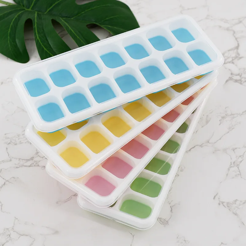Ice Cube Tray Mold with Lid Silicone Square 14 Cube Easy Release Ice Cube Molds Summer Kitchen Bar DIY Iced Cocktail Freeze Tool
Ice Cube Tray Mold with Lid Silicone Square 14 Cube Easy Release Ice Cube Molds Summer Kitchen Bar DIY Iced Cocktail Freeze Tool