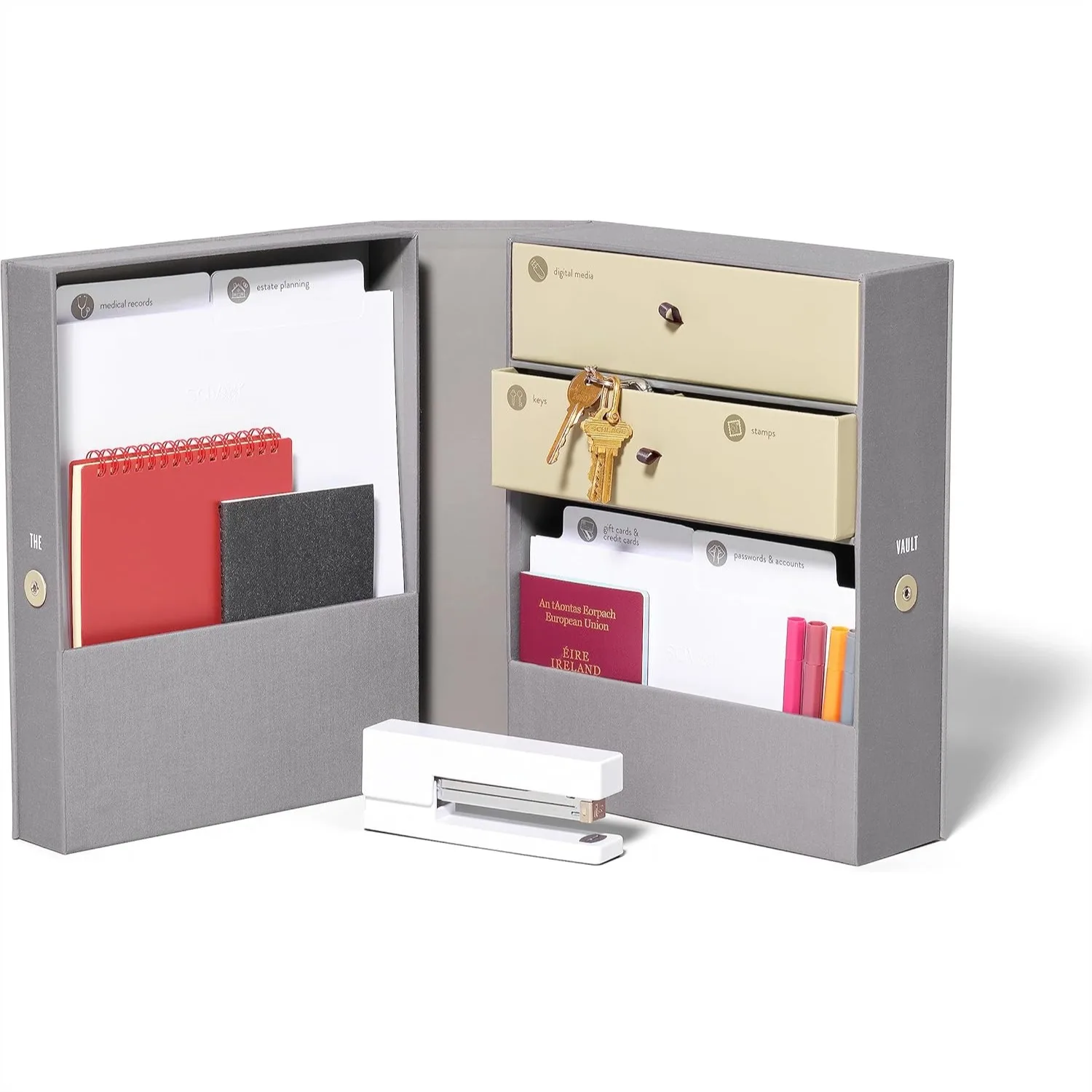 All-in-One Desk Organizer Slate Gray - Keep Files, Documents, Stationery & Office Supplies Organized
All-in-One Desk Organizer Slate Gray - Keep Files, Documents, Stationery & Office Supplies Organized