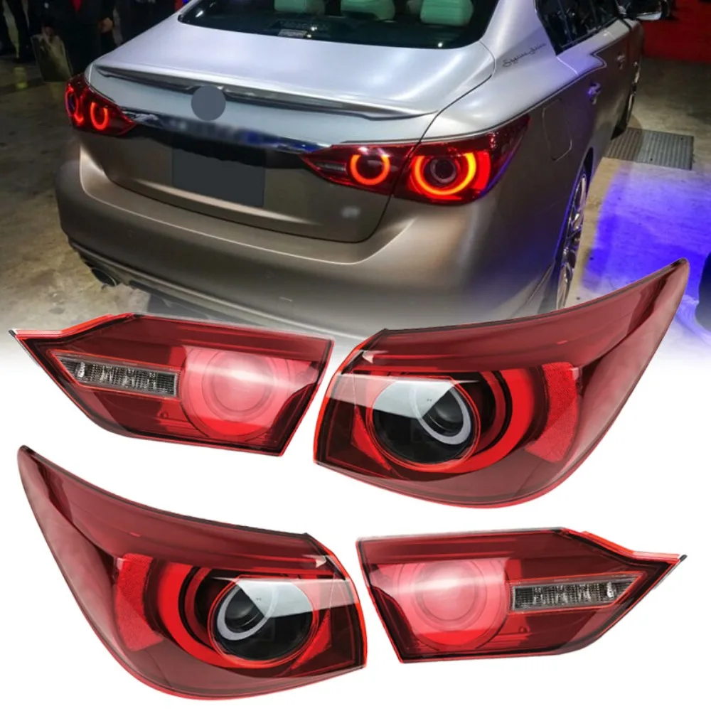 Комплект светодиодных задних фонарей в стиле 400R для Infiniti Q50 Skyline V37 2014-2017 годов выпуска
Комплект светодиодных задних фонарей в стиле 400R для Infiniti Q50 Skyline V37 2014-2017 годов выпуска