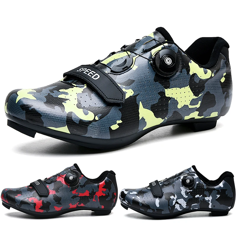 Men's Cycling Shoes Road Single Buckle SPD Cycling Shoes Outdoor Road Camouflage Breathable Road Racing Cycling Sports Shoes
Men's Cycling Shoes Road Single Buckle SPD Cycling Shoes Outdoor Road Camouflage Breathable Road Racing Cycling Sports Shoes