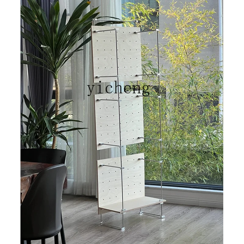 ZC floor-to-ceiling aluminum profile optical axis hole board storage rack No punching office decoration creative display rack
ZC floor-to-ceiling aluminum profile optical axis hole board storage rack No punching office decoration creative display rack