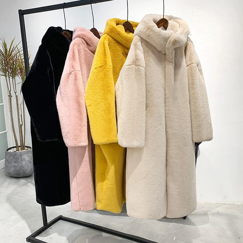 Winter Thick Warm Coat Women 2023 New Long Hooded Faux Fur Jacket Fluffy Coat High Quality Womens Trench Overcoat
Winter Thick Warm Coat Women 2023 New Long Hooded Faux Fur Jacket Fluffy Coat High Quality Womens Trench Overcoat