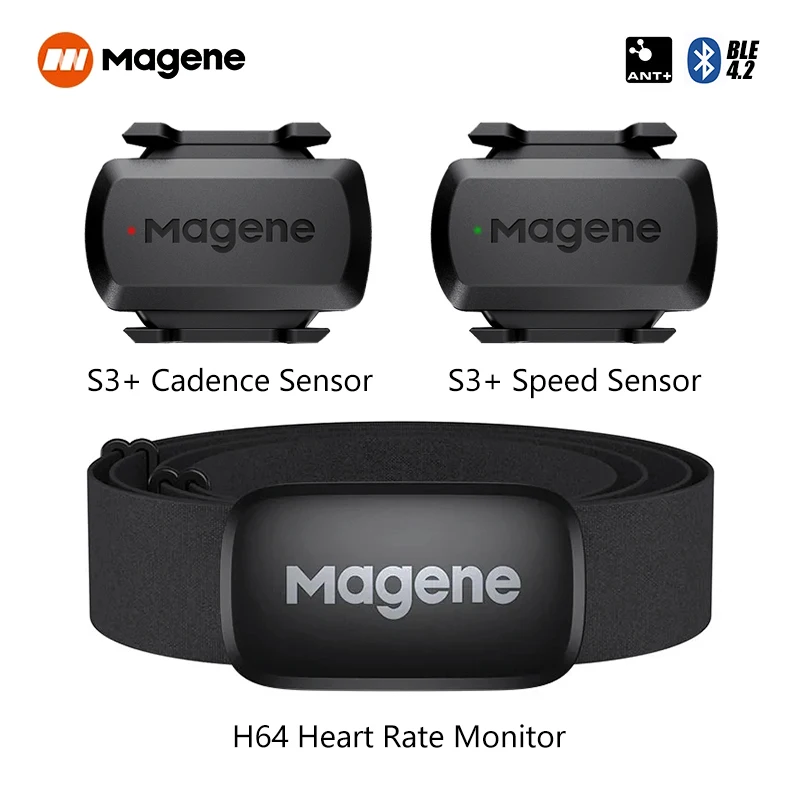 Magene H64 Heart Rate Monitor & More Replacement Chest Strap S3+ Cadence Speed Sensor Combo For Garmin Bryton XOSS Bike Computer
Magene H64 Heart Rate Monitor & More Replacement Chest Strap S3+ Cadence Speed Sensor Combo For Garmin Bryton XOSS Bike Computer
