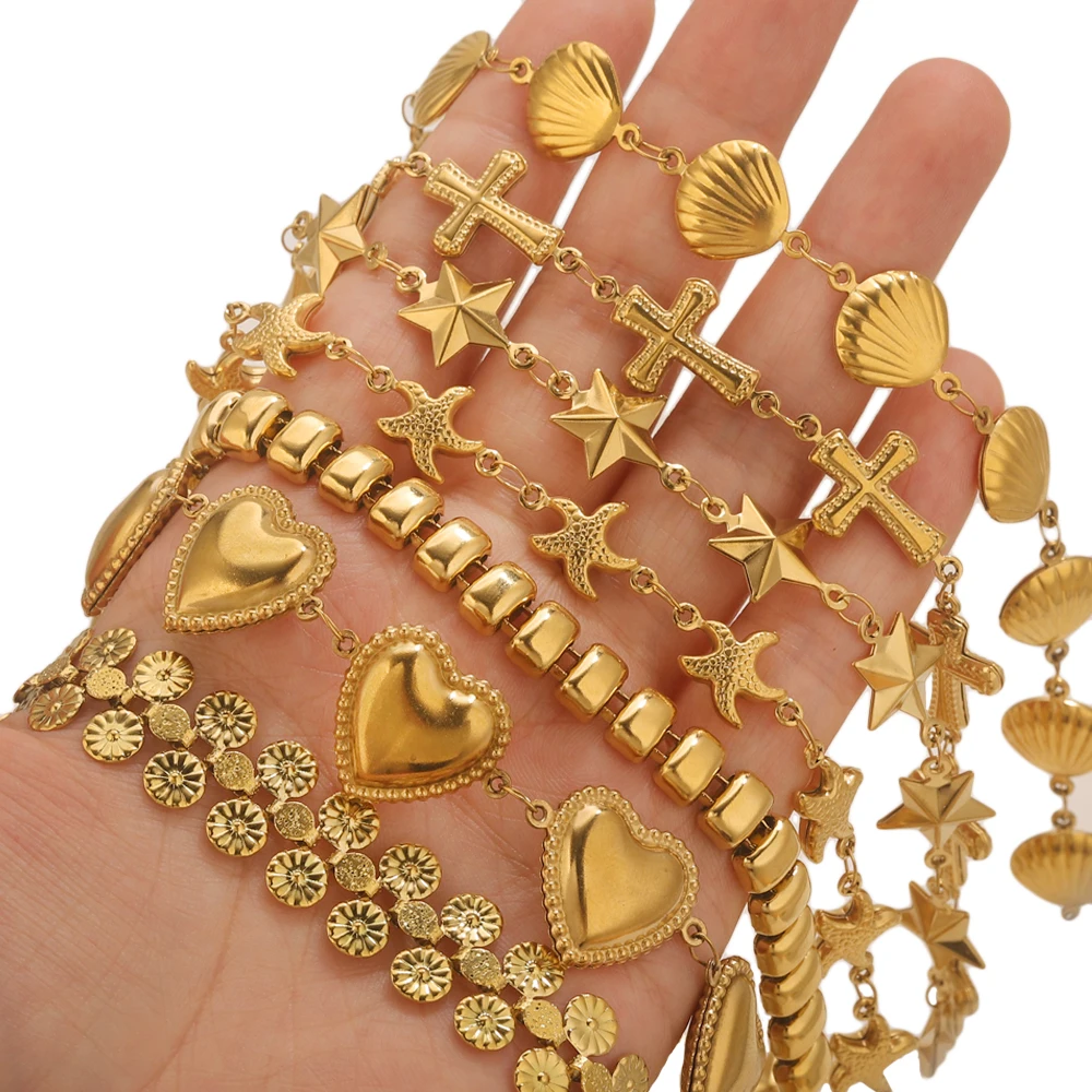 1M Stainless Steel Hollow Gold Hip Hop Punk Link Chain Ocean Shell Star Heart Elements DIY Jewelry Making Necklaces Bracelets
1M Stainless Steel Hollow Gold Hip Hop Punk Link Chain Ocean Shell Star Heart Elements DIY Jewelry Making Necklaces Bracelets