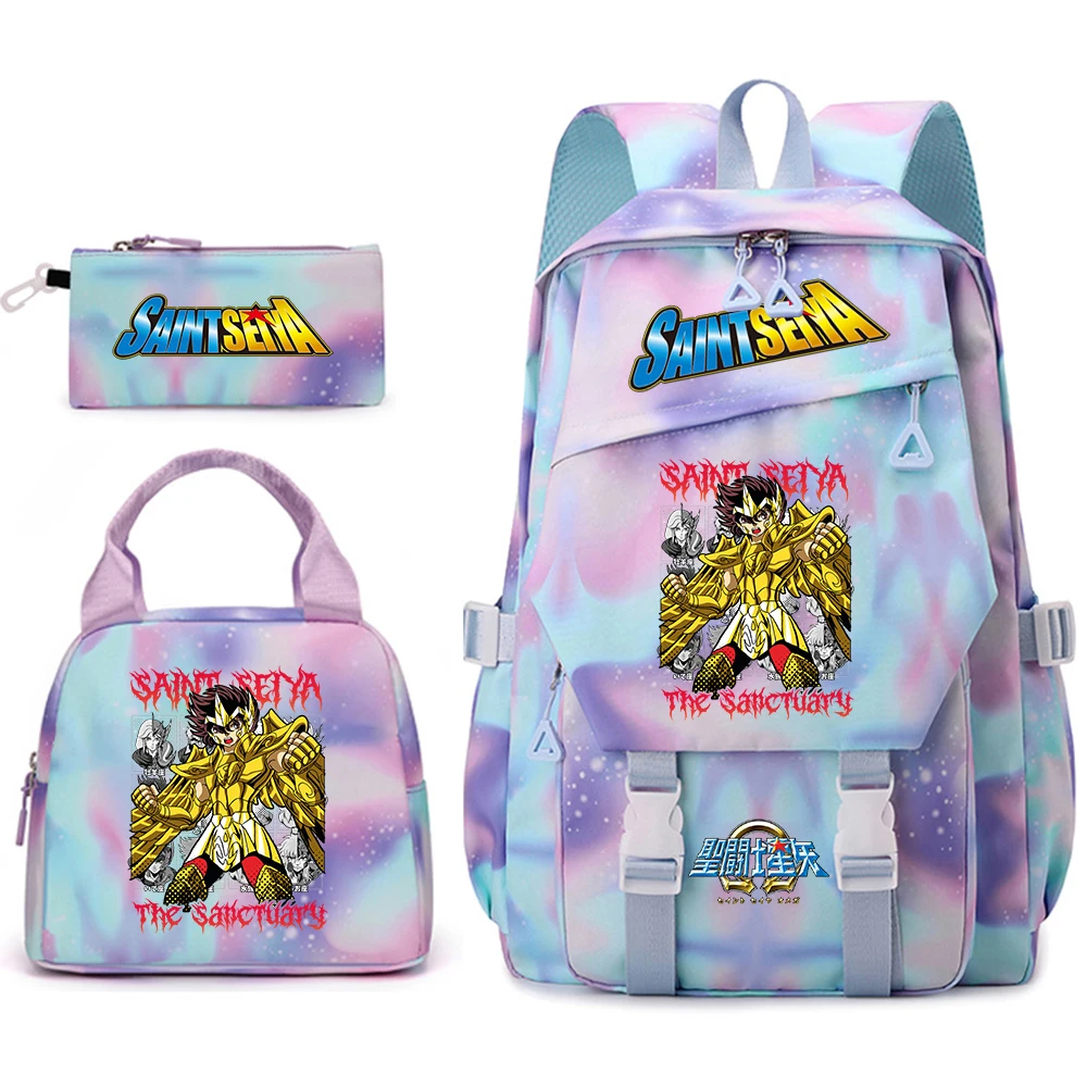 Saint Seiya Anime Print Student Backpack Set for Girls with Lunch Bag Pencil Case Casual School Daypack
Saint Seiya Anime Print Student Backpack Set for Girls with Lunch Bag Pencil Case Casual School Daypack