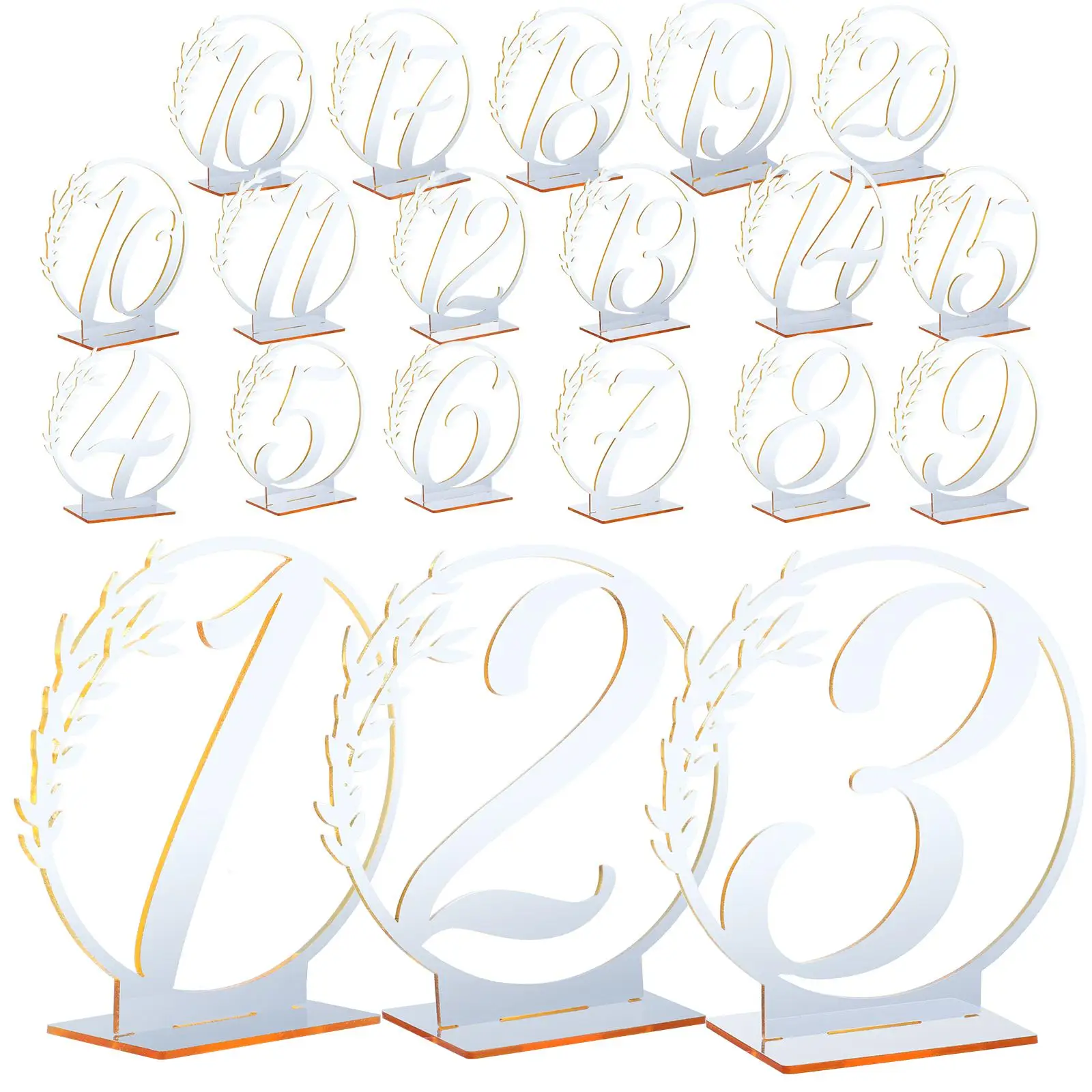 20 Pcs Table Number Set Acrylic Cards Banquet Decor Numbers 1-20 Smooth Fine Acrylic Table Numbers For Wedding Easy Clean
20 Pcs Table Number Set Acrylic Cards Banquet Decor Numbers 1-20 Smooth Fine Acrylic Table Numbers For Wedding Easy Clean