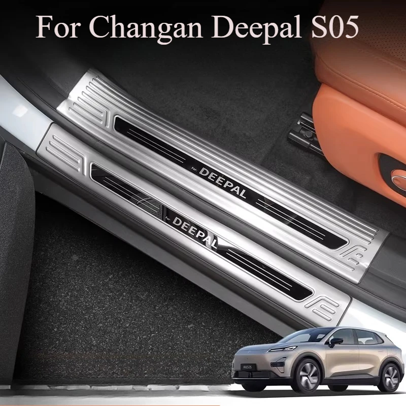 For Changan Deepal S05 Door Sill Protector, Stainless Steel Car Scuff Plate, Anti-Slip Welcome Pedal Cover, Threshold Trim Strip
For Changan Deepal S05 Door Sill Protector, Stainless Steel Car Scuff Plate, Anti-Slip Welcome Pedal Cover, Threshold Trim Strip