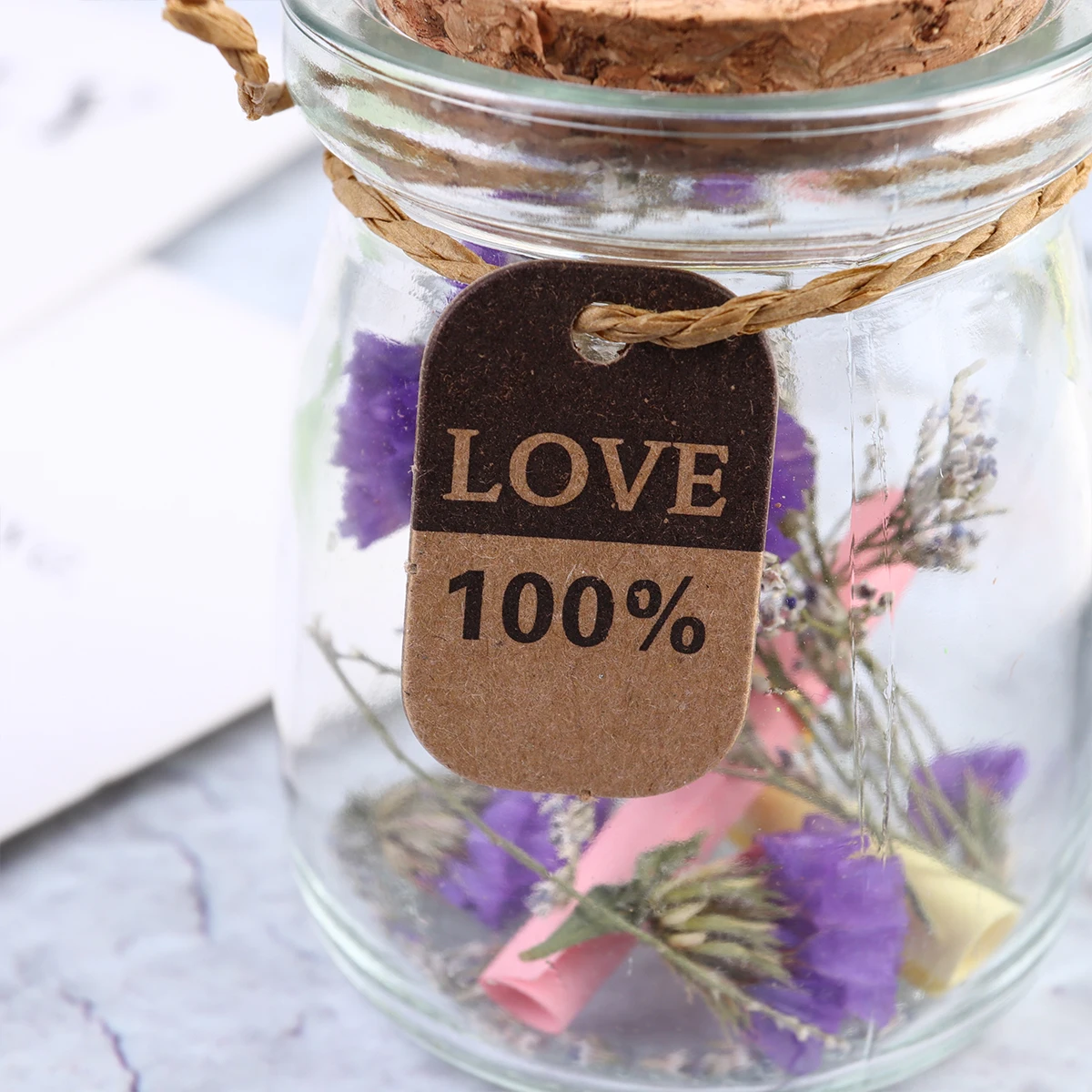 Creative Wooden Cork Bottle Flower Wishing Bottles Glass Gift Jar for Paper Star Candy Message (Assorted Flowers)
Creative Wooden Cork Bottle Flower Wishing Bottles Glass Gift Jar for Paper Star Candy Message (Assorted Flowers)