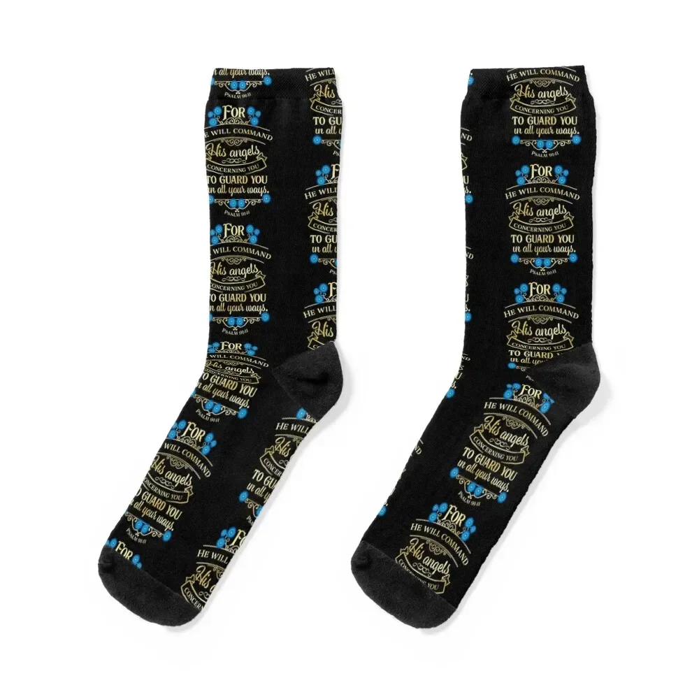 Psalm 91:11 Bible Verse Christian Socks Novelties christmas gifts warm winter man Socks Female Men's
Psalm 91:11 Bible Verse Christian Socks Novelties christmas gifts warm winter man Socks Female Men's