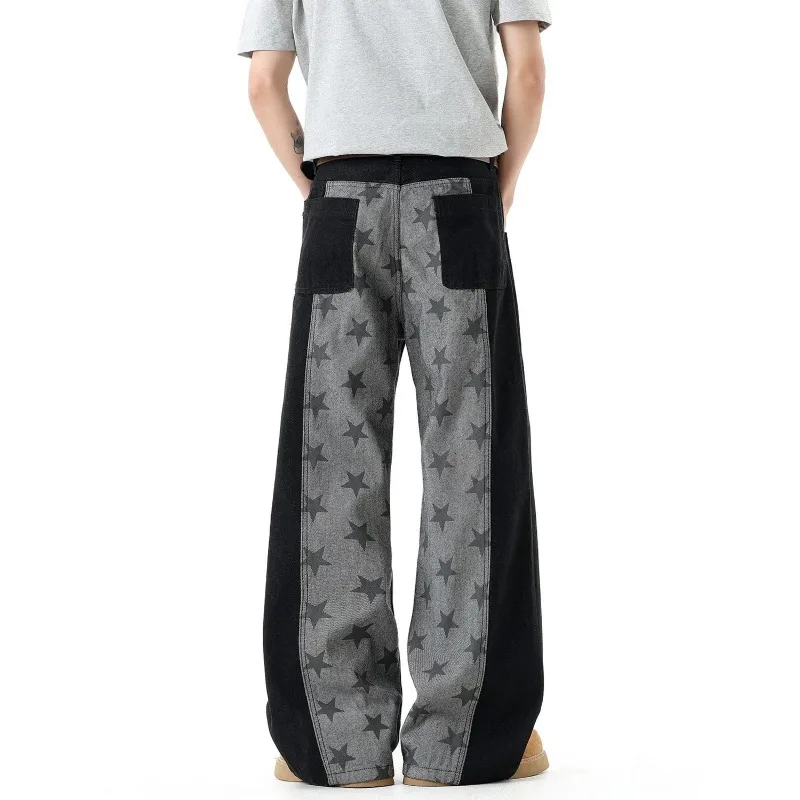 Unisex Star Print Color Block Jeans 2026 Summer New American Y2K Wide Leg Casual Streetwear Denim Pants
Unisex Star Print Color Block Jeans 2026 Summer New American Y2K Wide Leg Casual Streetwear Denim Pants