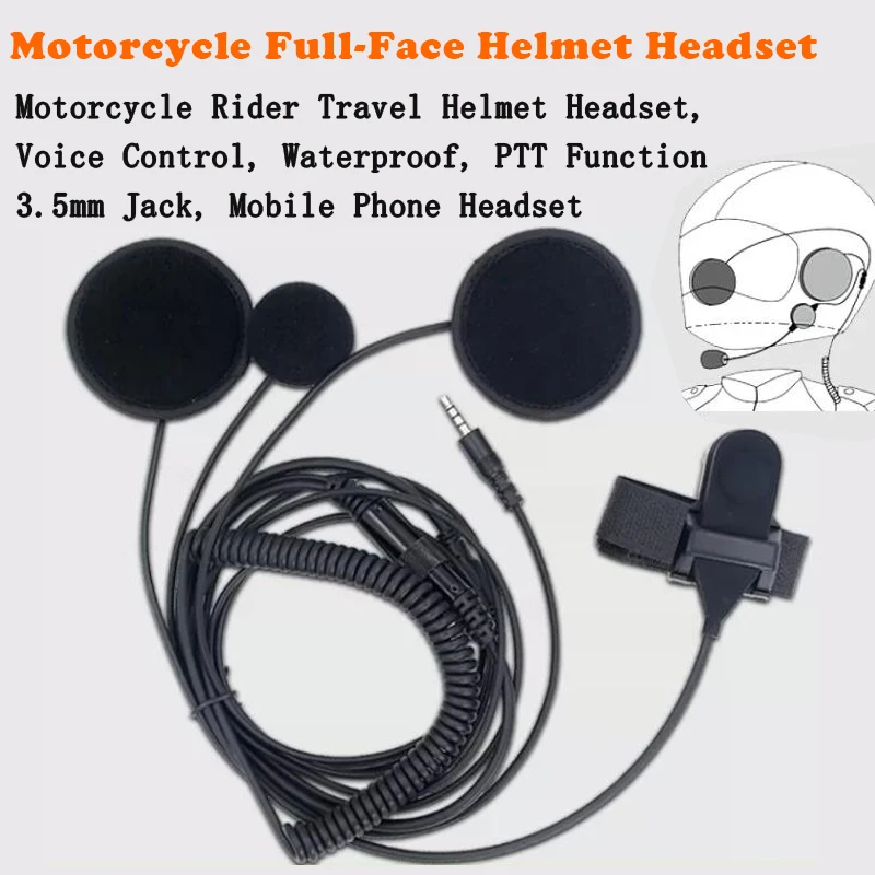 Noise-canceling Helmet Headset,3.5mm Jack For iPhone,Samsung,Android Smartphones,Motorcycle full helmet Earphone with Manual PTT
Noise-canceling Helmet Headset,3.5mm Jack For iPhone,Samsung,Android Smartphones,Motorcycle full helmet Earphone with Manual PTT