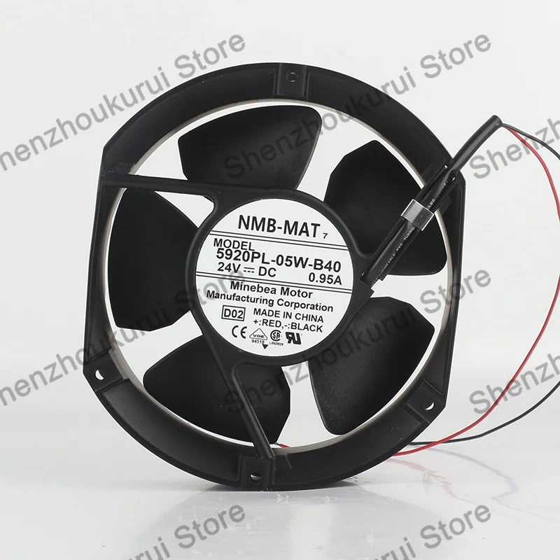 Original NMB 17.2CM DC 24V 0.95A AC EC 17251 ball frequency converter 172X150X51MM 2-wire 5920PL-05W-B40 Cooling Fan
Original NMB 17.2CM DC 24V 0.95A AC EC 17251 ball frequency converter 172X150X51MM 2-wire 5920PL-05W-B40 Cooling Fan