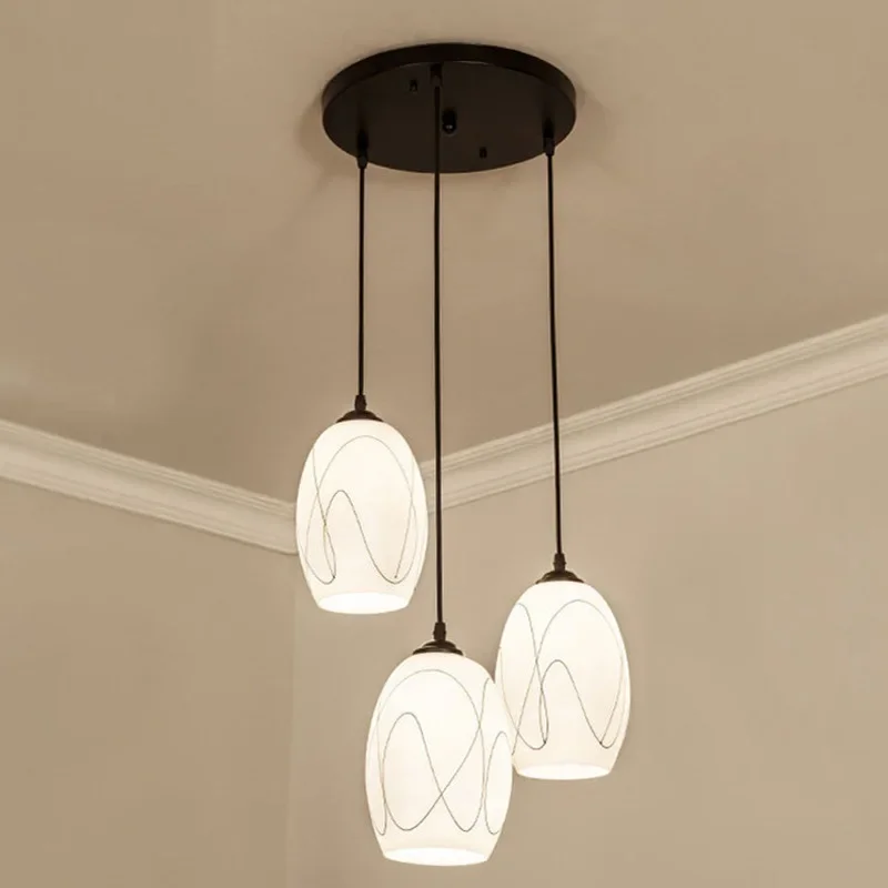 Modern minimalist three-head chandelier restaurant glass chandelier black personality led dining room kitchen chandelier
Modern minimalist three-head chandelier restaurant glass chandelier black personality led dining room kitchen chandelier