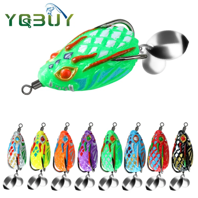 Набор из 8 тайских приманок для лягушек Thunder Frog, модифицированные, 4 см/5,8 дюйма, дальнобойные, с двойными лопастями, для ловли черных лягушек
Набор из 8 тайских приманок для лягушек Thunder Frog, модифицированные, 4 см/5,8 дюйма, дальнобойные, с двойными лопастями, для ловли черных лягушек