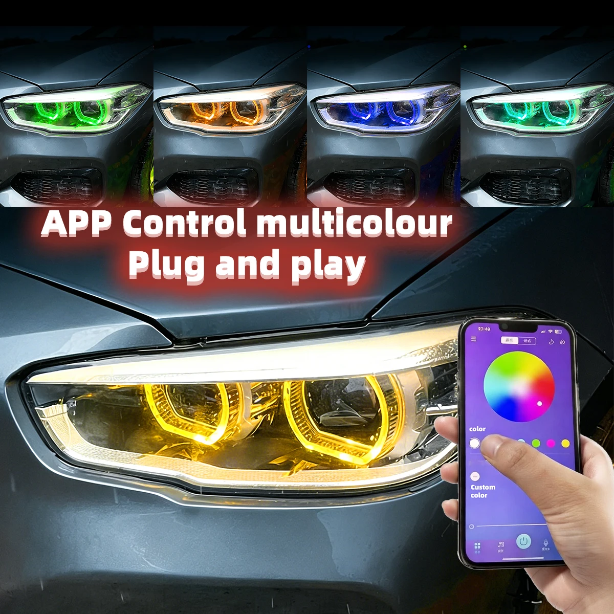 For BMW 1 Series F20 F21 2015-2019 RGB LED DRL APP Color Control Plug and Play Daytime Running Light
For BMW 1 Series F20 F21 2015-2019 RGB LED DRL APP Color Control Plug and Play Daytime Running Light