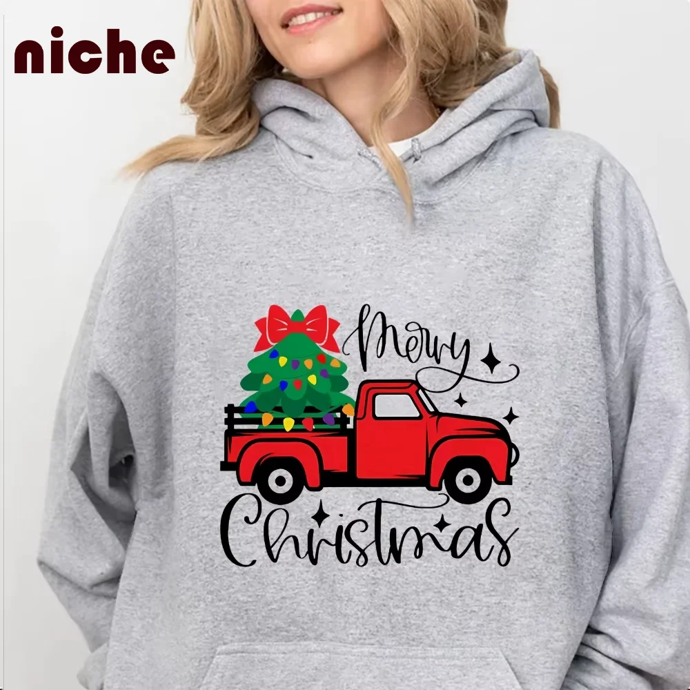 High Quality Cotton Soft Fabric Women Sweater Hoodie Car Christmas Tree Graphic Printing Trend Fashion 2024 New Sweatshirt
High Quality Cotton Soft Fabric Women Sweater Hoodie Car Christmas Tree Graphic Printing Trend Fashion 2024 New Sweatshirt