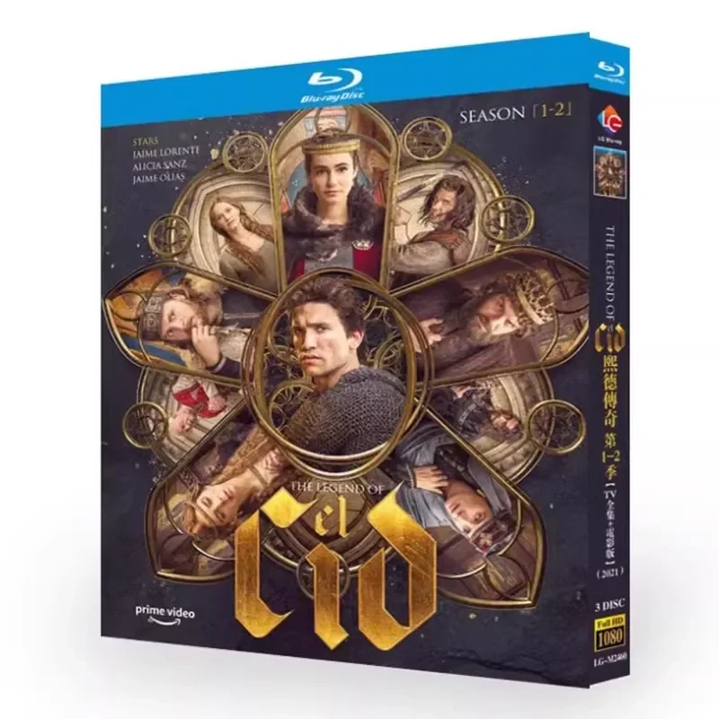 BD Blu-ray Disc Legend of Cid Season 1 and 2 and Movie Edition Spanish Drama 1080p CD Box
BD Blu-ray Disc Legend of Cid Season 1 and 2 and Movie Edition Spanish Drama 1080p CD Box
