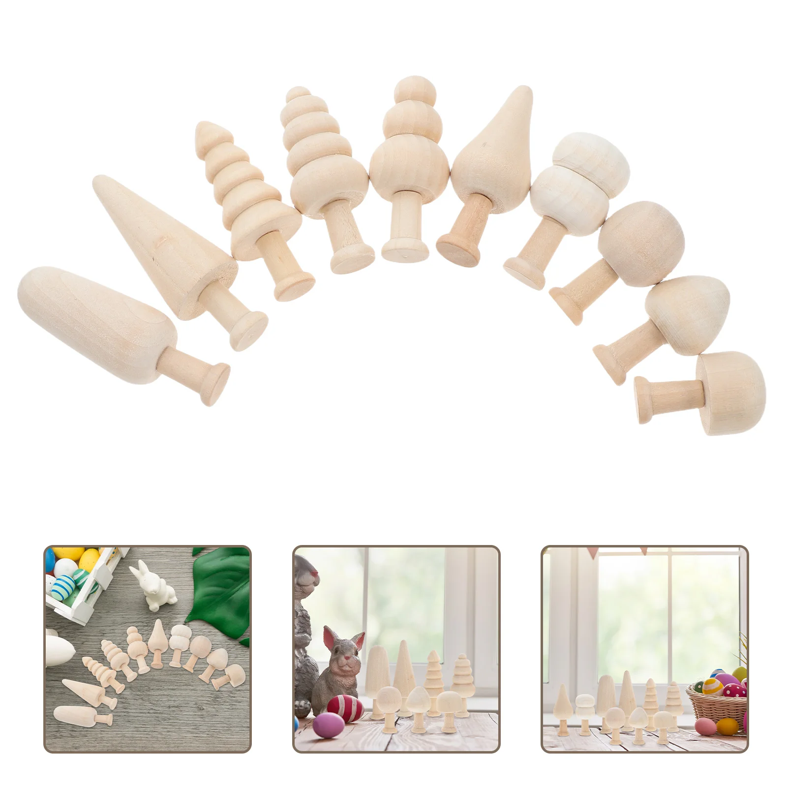 20Pcs Unfinished Wooden Trees DIY Wood Mushroom Blank Painting Tree Christmas Tree Decoration 10 Styles Craft Supplies
20Pcs Unfinished Wooden Trees DIY Wood Mushroom Blank Painting Tree Christmas Tree Decoration 10 Styles Craft Supplies