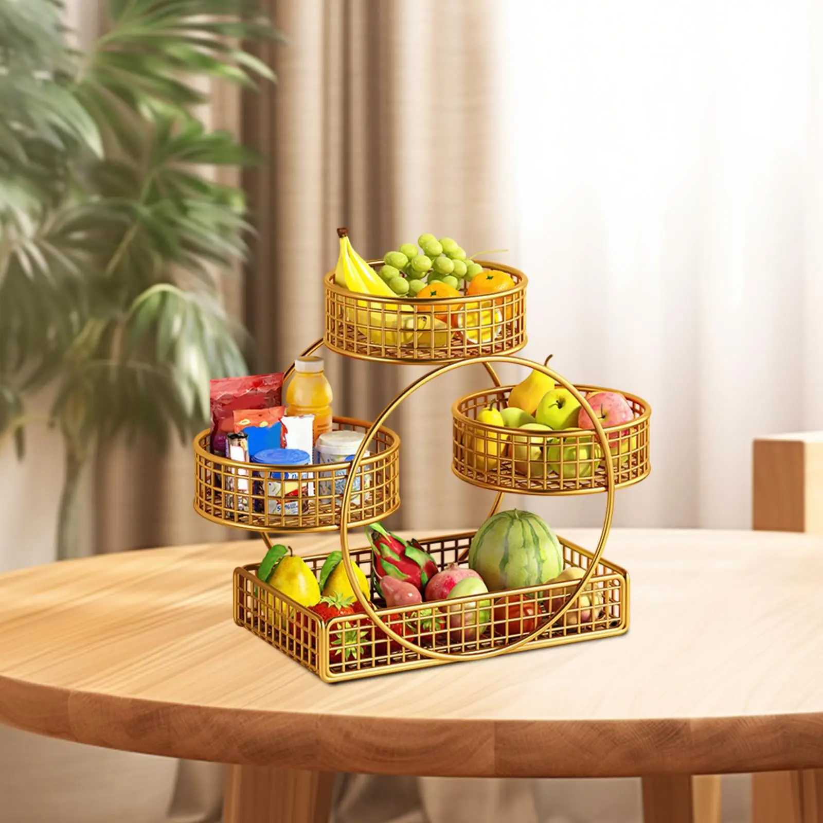 Multi Layer Fruit Basket Iron Mesh Fruit Holder for Snack Veggie Storage
Multi Layer Fruit Basket Iron Mesh Fruit Holder for Snack Veggie Storage