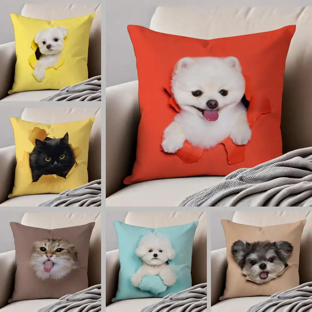 Furry Art Cute Naughty Cute Cats Dogs Cushion Cover Throw Pillow Cover Hidden Button Durable Polyester Chair Cushion
Furry Art Cute Naughty Cute Cats Dogs Cushion Cover Throw Pillow Cover Hidden Button Durable Polyester Chair Cushion
