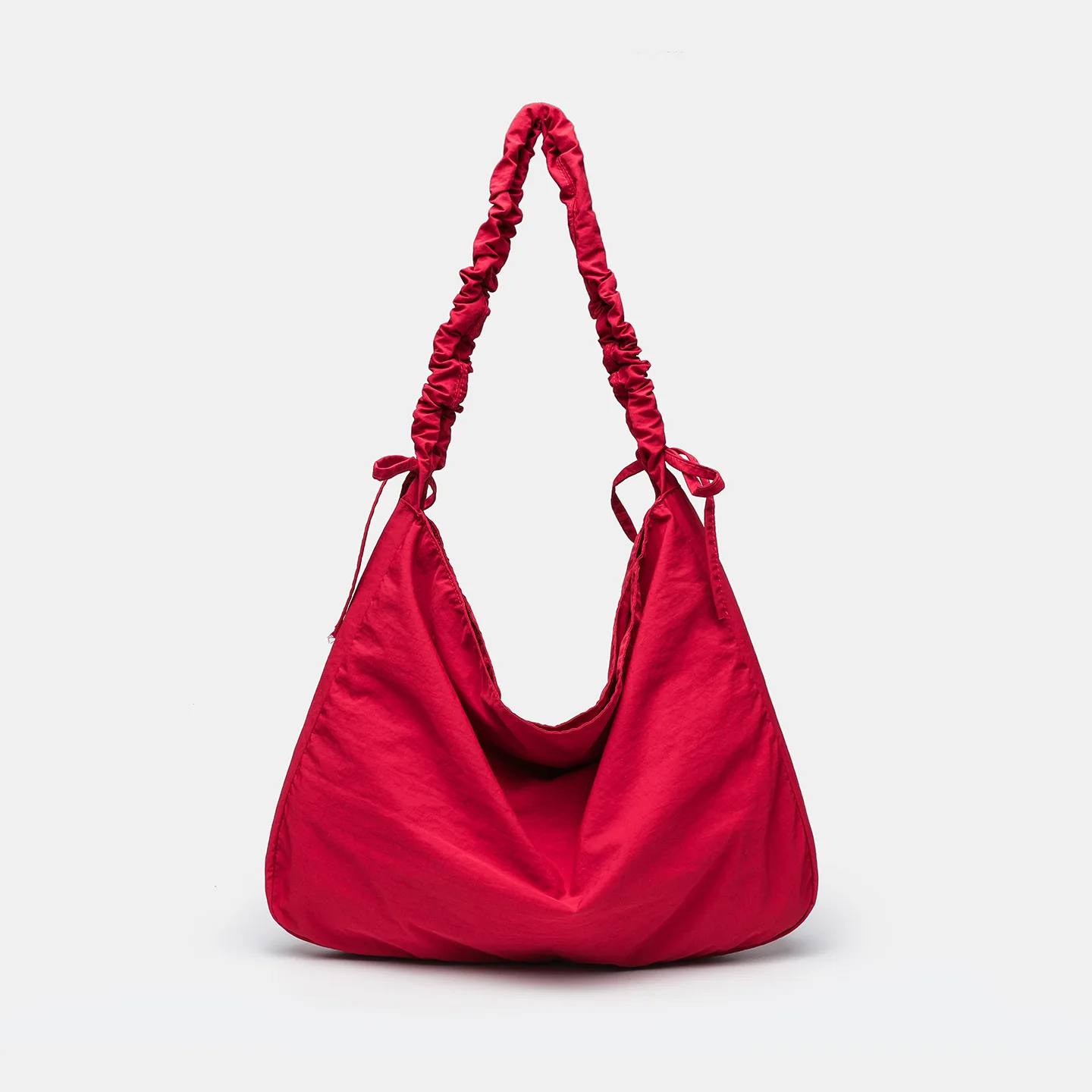 NEW Women Red Pleated Drawstring Canvas Tote Bag Korean Style Large Capacity Single Shoulder Crossbody Bags Solid Color Handbags 
NEW Women Red Pleated Drawstring Canvas Tote Bag Korean Style Large Capacity Single Shoulder Crossbody Bags Solid Color Handbags