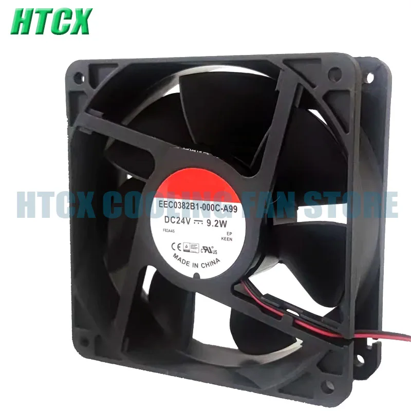 Genuine NEW For EEC0382B1-000C-A99 12038 24V 9.2W frequency cooling fan
Genuine NEW For EEC0382B1-000C-A99 12038 24V 9.2W frequency cooling fan