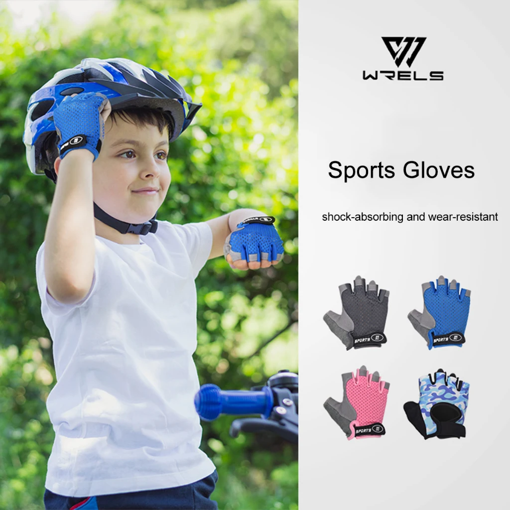 WRELS Half Finger Outdoor Sports Kids Cycling Protection Anti slip Breathable Gloves Training Anti-UV Wrist Protective Gloves
WRELS Half Finger Outdoor Sports Kids Cycling Protection Anti slip Breathable Gloves Training Anti-UV Wrist Protective Gloves
