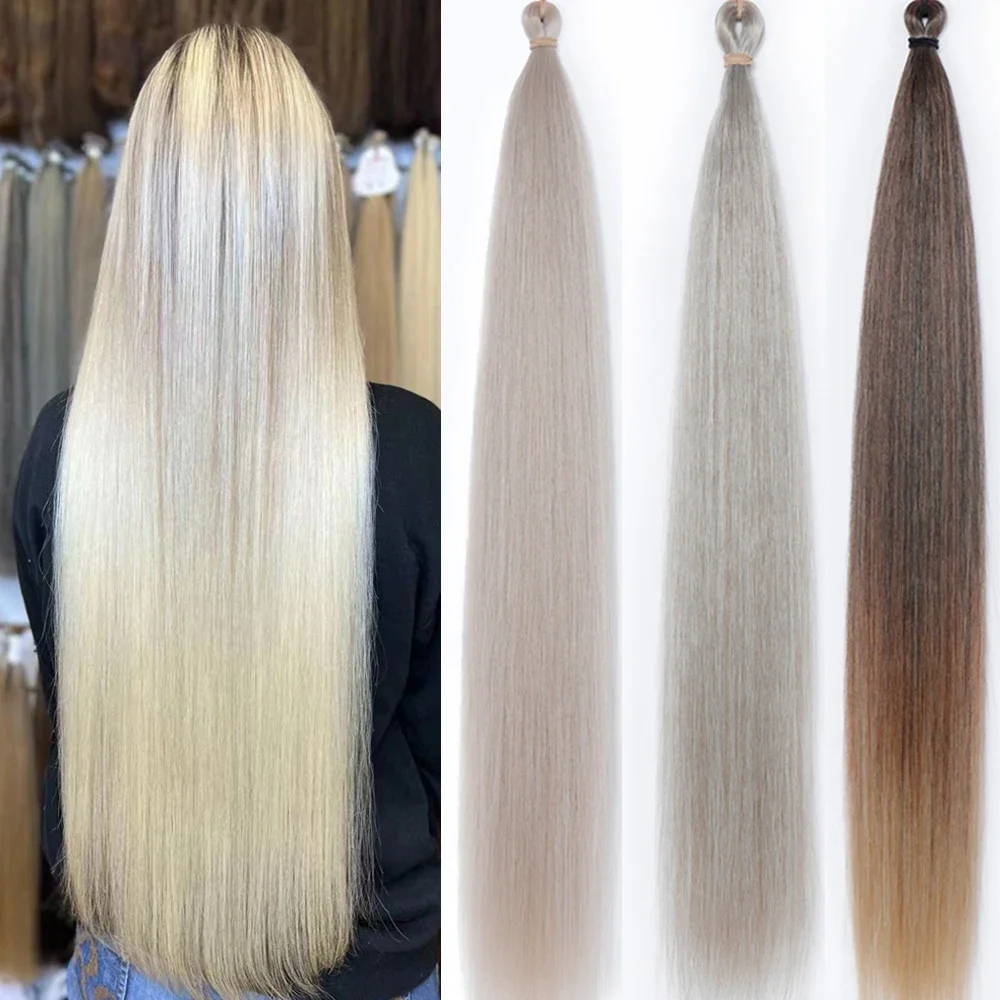 Crochet 3Pcs 28Inches 300grams Synthetic Straight Bundles Orange Highlight Brown Braiding Hair Blond Gray White 60#
Crochet 3Pcs 28Inches 300grams Synthetic Straight Bundles Orange Highlight Brown Braiding Hair Blond Gray White 60#