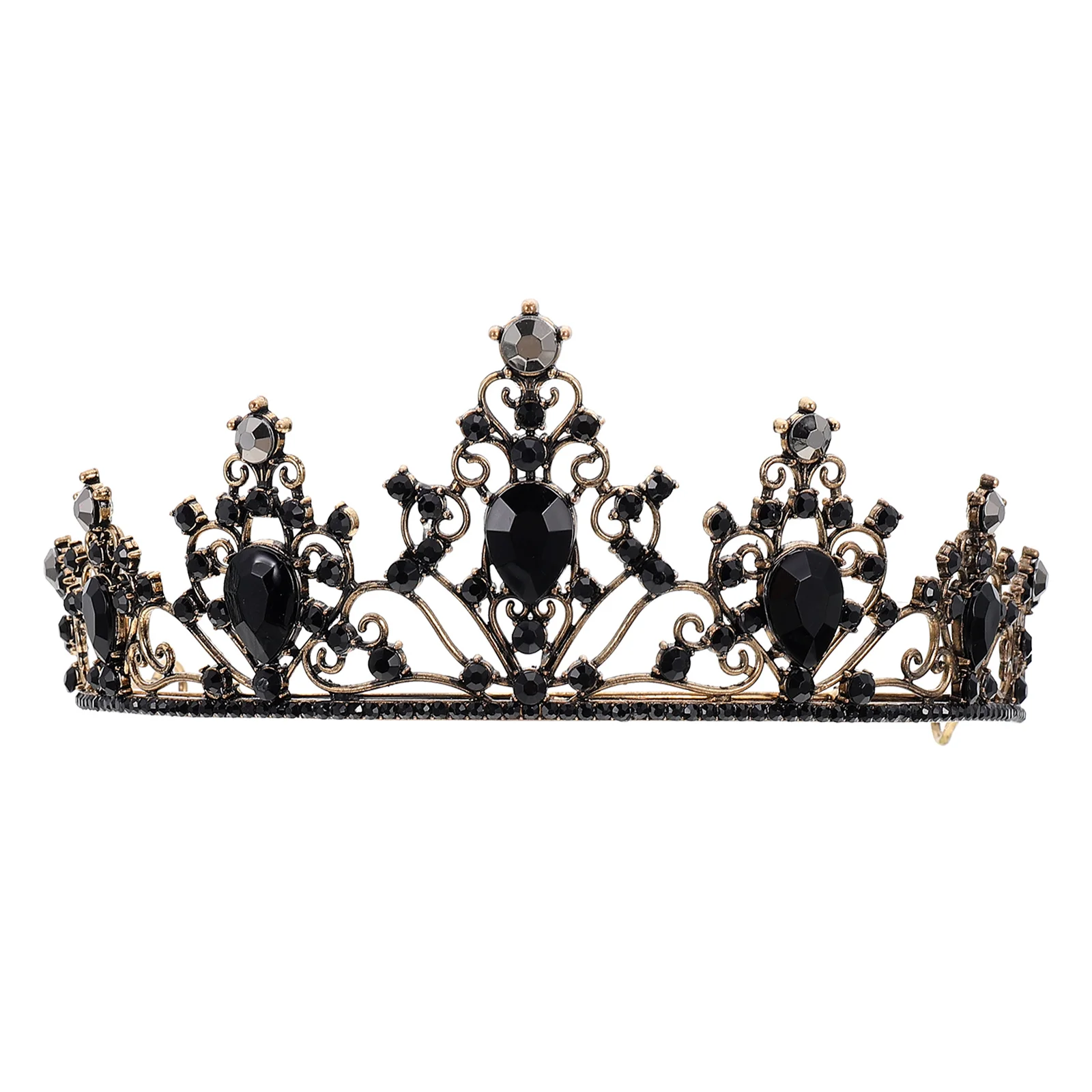 Black Vintage Rhinestone Crown Elegant Wedding Tiara Bridal Hair Crown Pageant Decorations Stylish Comfortable Long Use
Black Vintage Rhinestone Crown Elegant Wedding Tiara Bridal Hair Crown Pageant Decorations Stylish Comfortable Long Use