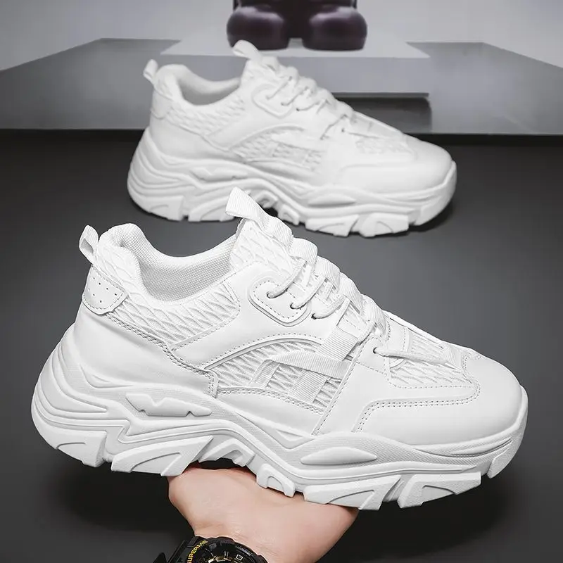 Men's Spring Sporty Casual Shoes Breathable Mesh Thickened Bottom Heightening Dad Trendy Shoes Comfortable All-Match Loafers
Men's Spring Sporty Casual Shoes Breathable Mesh Thickened Bottom Heightening Dad Trendy Shoes Comfortable All-Match Loafers