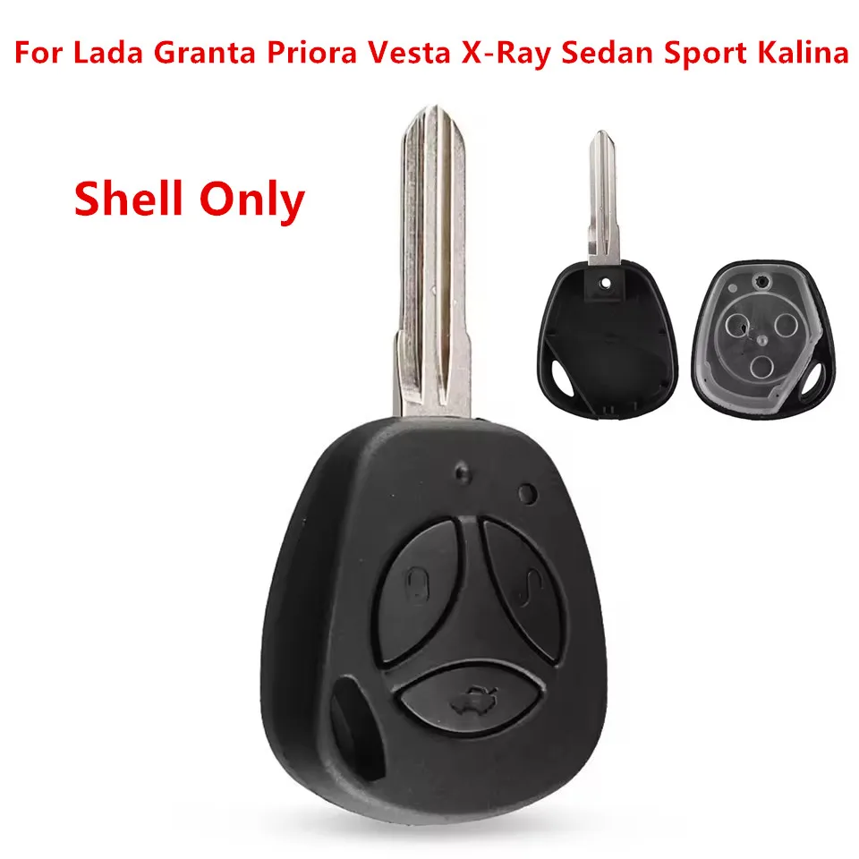 KEYECU Replacement Uncut Auto Blank Remote Key Case Cover Shell 3Buttons For Lada Granta Priora Vesta X-Ray Sedan Sport Kalina
KEYECU Replacement Uncut Auto Blank Remote Key Case Cover Shell 3Buttons For Lada Granta Priora Vesta X-Ray Sedan Sport Kalina